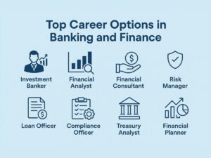 Scope of Banking and Finance in India: Career Opportunities, Salary, Skills & Future (2026 Guide)

The banking and finance sector is one of the fastest-growing industries in India, offering diverse career opportunities, attractive salaries, and long-term job stability. As India's economy continues to expand, the demand for skilled banking and finance professionals has increased significantly across public sector banks, private banks, financial institutions, insurance companies, fintech startups, and investment firms.

Whether you are a student who has completed Class 12, graduation, or post-graduation, a career in banking and finance can open doors to numerous professional opportunities. With the rapid adoption of digital banking, online payments, artificial intelligence, and financial technology (FinTech), the industry is evolving and creating new roles every year.

In this guide, we will explore the scope of banking and finance in India, career opportunities, salary expectations, required skills, top courses, future trends, and answer the most common questions students have about this field.

What is Banking and Finance?

Banking and finance involve managing money, investments, loans, financial planning, risk management, and financial services for individuals, businesses, and governments.

The sector includes:

Commercial Banks
Investment Banks
Insurance Companies
Mutual Fund Companies
Stock Markets
NBFCs (Non-Banking Financial Companies)
FinTech Companies
Financial Consulting Firms

Professionals in this field help individuals and organizations manage their finances efficiently while ensuring economic growth and financial stability.

Banking and Finance Industry Overview
Particulars	Details
Industry	Banking & Financial Services
Sector Type	Public & Private
Major Recruiters	Banks, NBFCs, Insurance, FinTech
Qualification	12th, Graduation, MBA, Professional Courses
Career Growth	Excellent
Salary Potential	High
Job Security	Good
Future Demand	Very High
Why Choose a Career in Banking and Finance?

The banking and finance industry offers several benefits that make it one of the most preferred career choices among students.

Key Benefits
High demand for professionals
Attractive salary packages
Job stability
Opportunities in India and abroad
Fast career growth
Diverse career options
Opportunities in government and private sectors
Scope of Banking and Finance in India

The scope of banking and finance in India has expanded rapidly due to:

Growth of digital banking
Rise of UPI and online payments
Expansion of private banking
Government financial inclusion schemes
Increase in investment awareness
Growth of FinTech companies
Rising demand for financial advisors

Today, banking and finance professionals are required in almost every industry.

Top Career Opportunities in Banking and Finance

There are numerous career paths available in this sector.

1. Bank Probationary Officer (PO)

Probationary Officers are recruited by public and private banks to handle banking operations, customer services, and branch management.

Average Salary

₹6–10 LPA

2. Bank Clerk

Bank clerks manage customer accounts, cash transactions, documentation, and administrative work.

Average Salary

₹3–6 LPA

3. Financial Analyst

Financial analysts evaluate investment opportunities, financial performance, and market trends.

Average Salary

₹5–12 LPA

4. Investment Banker

Investment bankers help businesses raise capital through mergers, acquisitions, and financial planning.

Average Salary

₹10–30 LPA+

5. Chartered Accountant (CA)

CAs handle taxation, auditing, financial reporting, and compliance.

Average Salary

₹8–25 LPA+

6. Credit Analyst

Credit analysts assess loan applications and evaluate borrowers' financial health.

Average Salary

₹5–10 LPA

7. Risk Manager

Risk managers identify financial risks and develop strategies to minimize losses.

Average Salary

₹8–20 LPA

8. Insurance Officer

Insurance professionals manage policy underwriting, claims, and customer support.

Average Salary

₹4–8 LPA

9. Financial Planner

Financial planners advise individuals on investments, savings, retirement, and wealth management.

Average Salary

₹5–15 LPA

10. FinTech Professional

FinTech companies hire professionals in digital payments, blockchain, AI, cybersecurity, and financial software.

Average Salary

₹8–20 LPA

Popular Banking and Finance Careers
Job Role	Average Salary (Per Year)
Bank PO	₹6–10 LPA
Financial Analyst	₹5–12 LPA
Investment Banker	₹10–30 LPA+
Chartered Accountant	₹8–25 LPA+
Risk Manager	₹8–20 LPA
Credit Analyst	₹5–10 LPA
Insurance Officer	₹4–8 LPA
Financial Planner	₹5–15 LPA
Best Courses for Banking and Finance

Students can pursue various undergraduate, postgraduate, and professional courses.

After 12th
B.Com
BBA (Finance)
BA Economics
Bachelor in Banking & Finance
B.Com (Honours)
After Graduation
MBA Finance
M.Com
PGDM Finance
CFA
FRM
CA
CMA
CS
Skills Required for Banking and Finance

Employers look for candidates with strong technical and interpersonal skills.

Essential Skills
Financial Analysis
Accounting Knowledge
Analytical Thinking
Communication Skills
Data Interpretation
Problem Solving
Excel & Financial Software
Risk Management
Customer Relationship Management
Decision Making
Government Banking Jobs

Students interested in government jobs can prepare for:

IBPS PO
SBI PO
RBI Grade B
NABARD
LIC AAO
SEBI Grade A
IBPS Clerk
SBI Clerk

These jobs offer excellent salaries, job security, and career growth.

Private Sector Opportunities

Leading recruiters include:

HDFC Bank
ICICI Bank
Axis Bank
Kotak Mahindra Bank
Bajaj Finserv
Paytm
PhonePe
Zerodha
Groww
Deloitte
KPMG
EY
PwC
Emerging Trends in Banking and Finance

The future of banking is driven by technology.

Major Trends
Trend	Impact
Digital Banking	Faster Services
UPI & Online Payments	Cashless Economy
Artificial Intelligence	Automation
Blockchain	Secure Transactions
FinTech	New Career Opportunities
Cybersecurity	Data Protection
Wealth Management	Rising Demand
Future Scope of Banking and Finance

The sector is expected to witness continuous growth due to:

Increasing financial inclusion
Expansion of digital banking
Government reforms
Growing startup ecosystem
Rise in investment culture
International business expansion

Professionals with finance, analytics, and technology skills will continue to remain in high demand.

Advantages of a Career in Banking and Finance
Excellent career growth
Attractive salary packages
Global career opportunities
Government and private sector jobs
Job stability
Professional recognition
Continuous learning opportunities
Challenges in Banking and Finance
High competition
Continuous learning required
Regulatory changes
Performance pressure
Technological advancements

However, with the right skills and dedication, these challenges can be effectively managed.

Tips to Build a Successful Career
Develop strong financial concepts.
Improve analytical and communication skills.
Learn Excel and financial tools.
Stay updated with economic and market trends.
Pursue professional certifications.
Gain internship experience.
Prepare for competitive banking exams.
Conclusion

The scope of banking and finance in India is brighter than ever. As the financial sector embraces digital transformation and innovation, students can explore rewarding careers in banking, investment, insurance, wealth management, financial consulting, and FinTech.

Whether your goal is to secure a government banking job, work with multinational financial institutions, or become an investment expert, the banking and finance industry offers endless opportunities for professional growth and financial success. With the right education, practical skills, and continuous learning, you can build a stable and fulfilling career in this dynamic sector.

Frequently Asked Questions (FAQs)
What is the scope of banking and finance in India?

The banking and finance sector offers excellent career opportunities in banks, insurance, investment firms, NBFCs, and FinTech companies with strong future growth.

Is banking and finance a good career?

Yes. It offers job security, competitive salaries, career advancement, and opportunities in both government and private sectors.

Which course is best for banking and finance?

Popular courses include B.Com, BBA Finance, MBA Finance, CA, CFA, FRM, CMA, and M.Com.

What are the highest-paying jobs in banking and finance?

Investment Banker, Chartered Accountant, Risk Manager, Financial Analyst, and Wealth Manager are among the highest-paying roles.

Can I join banking after Class 12?

Yes. You can pursue relevant undergraduate courses after Class 12 and later appear for banking recruitment exams or campus placements.

What skills are required for banking and finance?

Financial analysis, accounting, communication, analytical thinking, Excel, problem-solving, and customer relationship management are essential skills.

What is the average salary in banking and finance?

Entry-level salaries range from ₹3–6 LPA, while experienced professionals can earn ₹10–30 LPA or more, depending on their role and expertise.

Is banking and finance a good career in the future?

Yes. With the growth of digital banking, AI, FinTech, and financial services, the demand for skilled professionals is expected to increase significantly in the coming years.